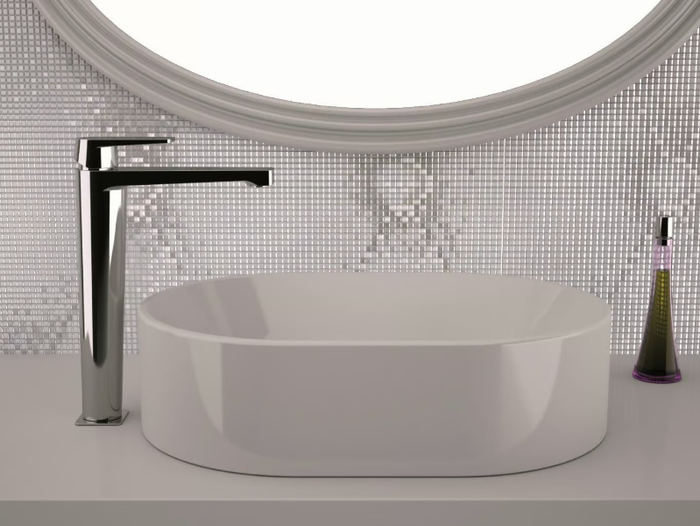 DREAM - High basin mixer without pop-up waste _ Remer Rubinetterie